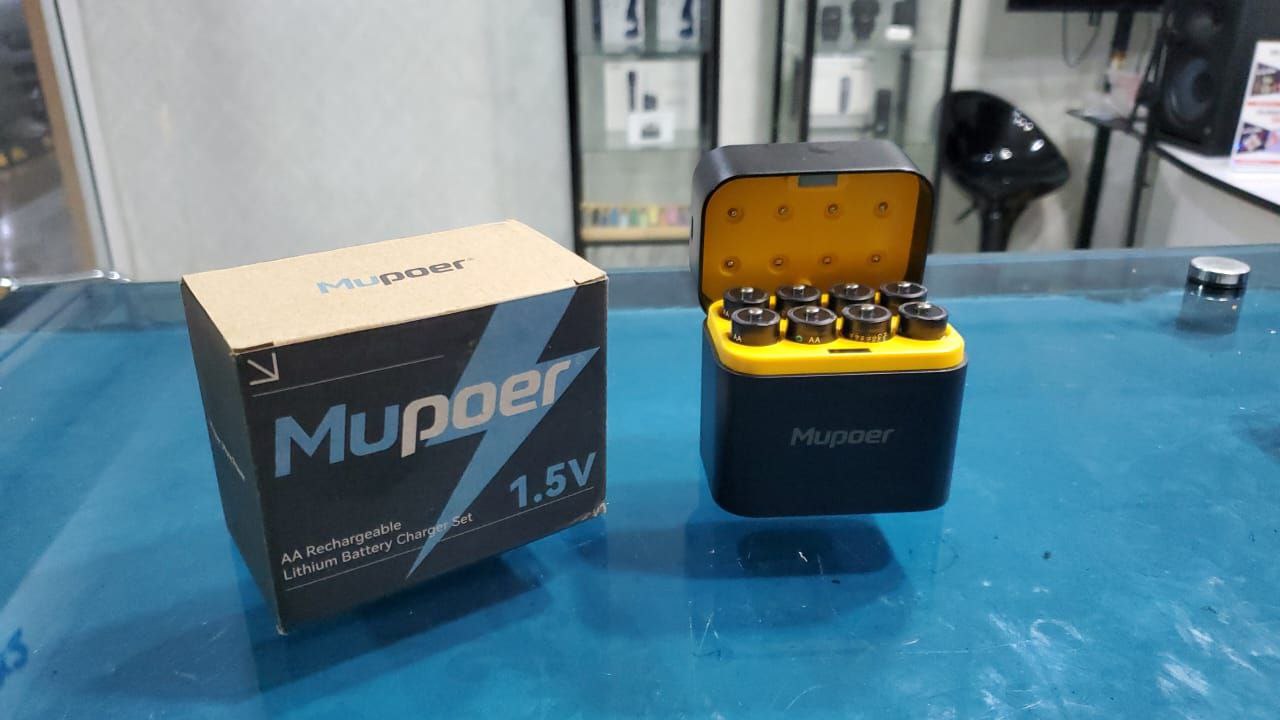 accesorios para electronica - Kit de Cargador de Pilas AA Recargables Mupoer 1.5 0