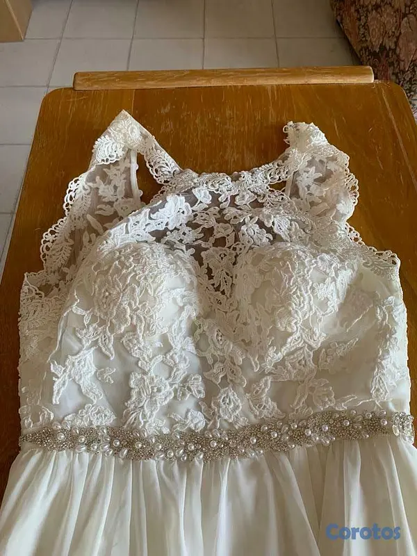 ropa para mujer - VESTIDO DE BODA Y VELO DOBLE LARGO 3
