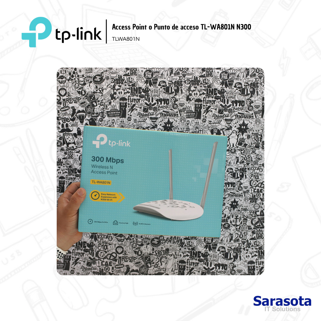 accesorios para electronica - TP-Link Access Point TL-WA801N N300 Poe 1