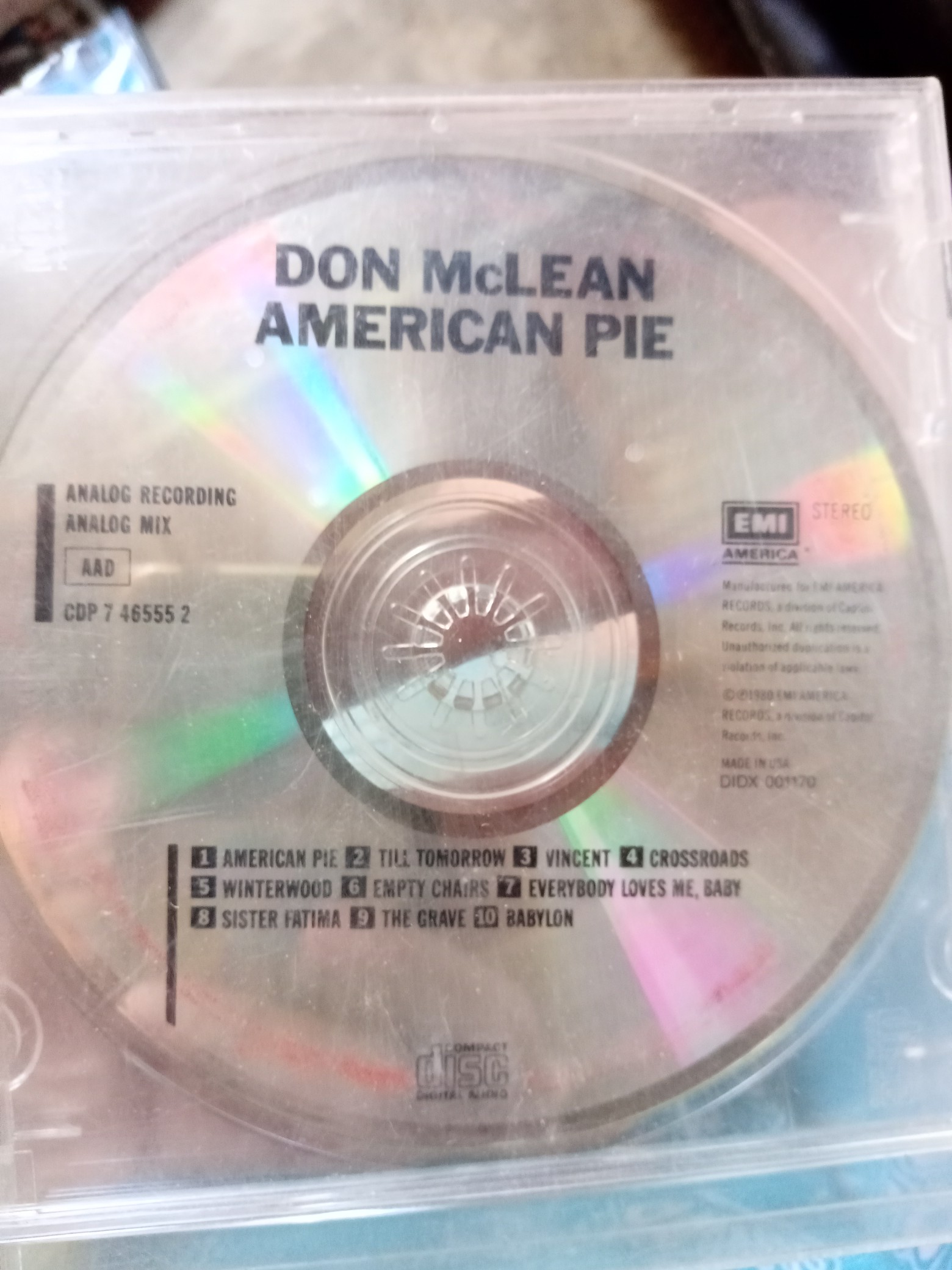 consolas y videojuegos - CD don McLean American pie 0