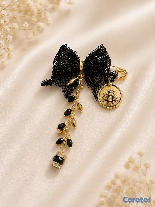 joyas, relojes y accesorios - broches tipo chambras  4