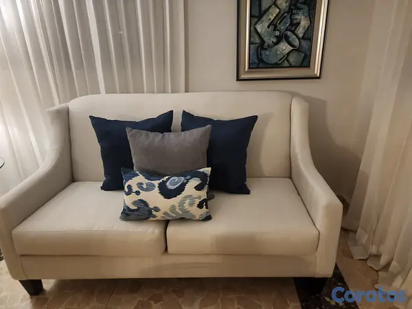 muebles y colchones - Juego de muebles sala. Sofá de tres y dos plazas 2