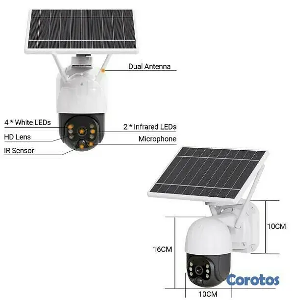 camaras y audio - Camara wifi de exterior PTZ solar 3