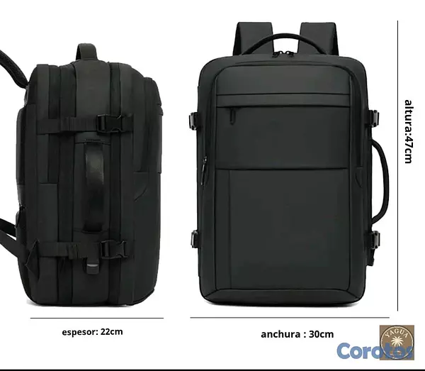 carteras y maletas - Mochila de viaje con cargador portátil  9