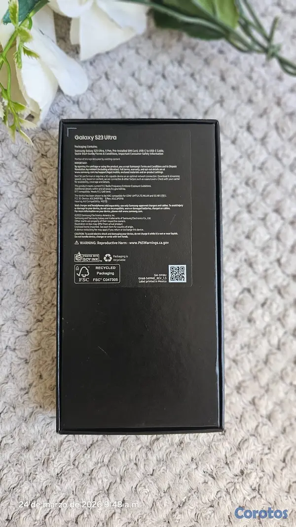 celulares y tabletas - Samsung Galaxy S23 Ultra 512 GB Black 8