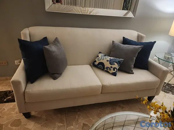 muebles y colchones - Juego de muebles sala. Sofá de tres y dos plazas 3