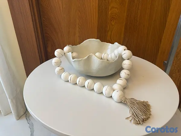 decoración y accesorios - Cuencas guirnaldas en madera decorativas  2