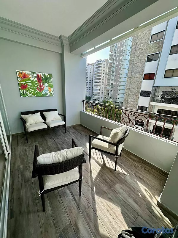 apartamentos - Apartamento Totalmente Amueblado en Alquiler en Pi 10
