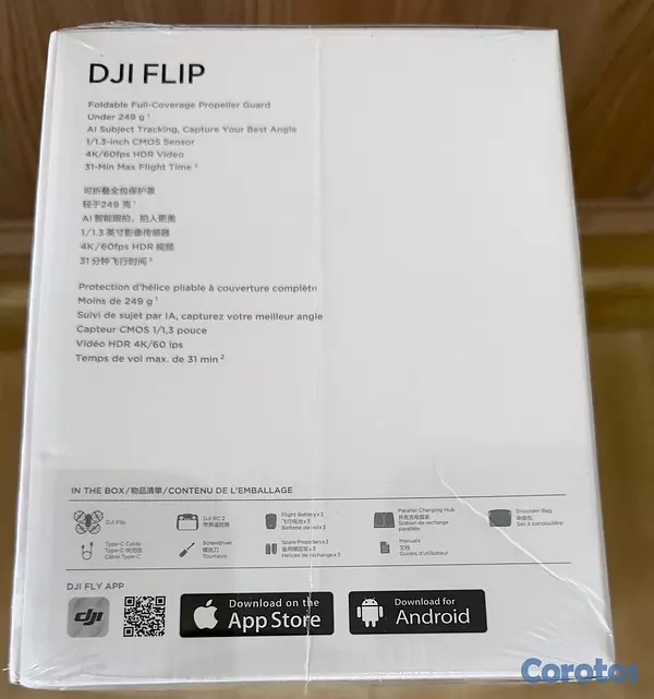 otros electronicos - DJI Flip Fly More Combo con RC2 – Compacto, potente y completo  2