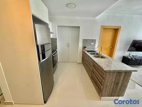 apartamentos - Alquilo Apartamento Amueblado en Piantini wi 5