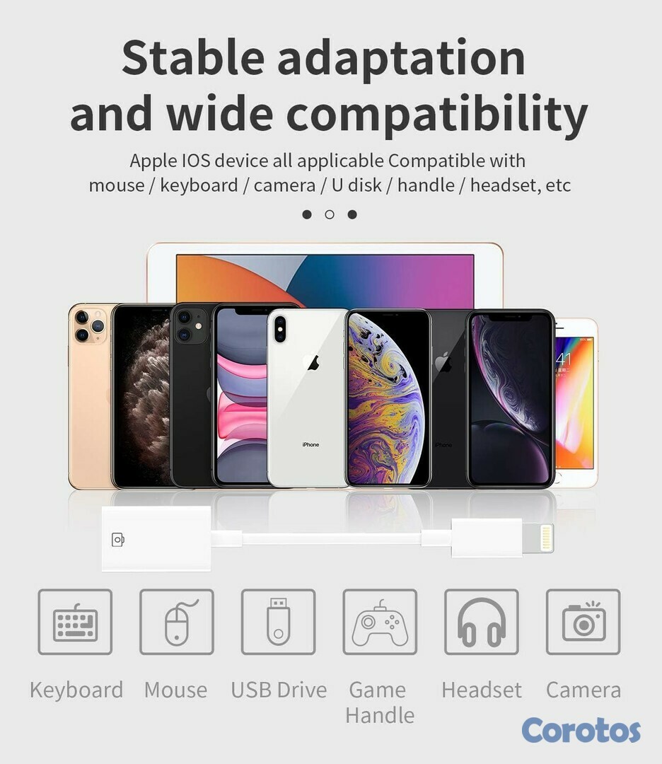 accesorios para electronica - Cable otg iphone 5