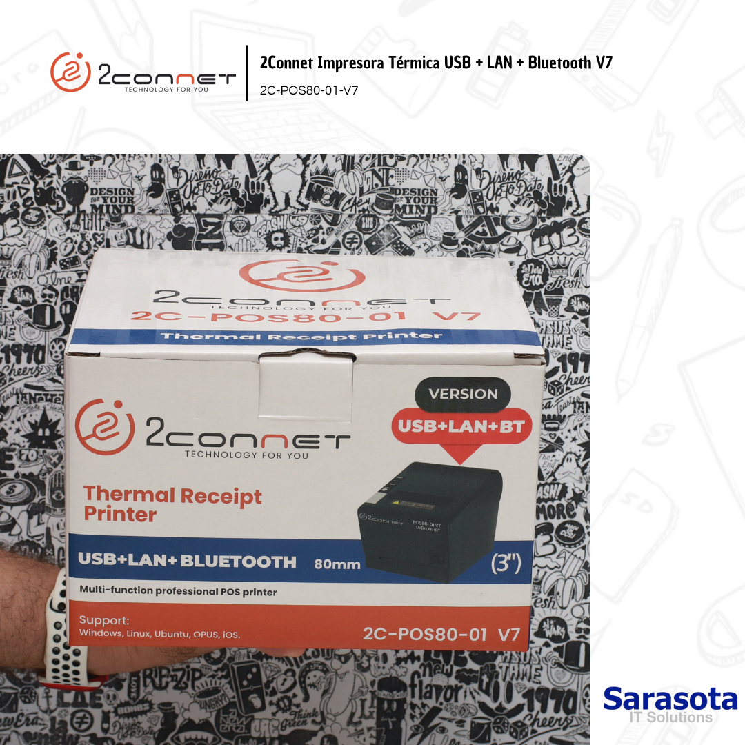 impresoras y scanners - 2Connet Impresora Térmica USB + LAN + Bluetooth V7