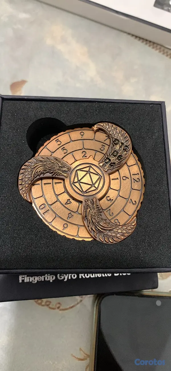 hobby y coleccion - Spinner de Dados de Metal temático de Dragones 3
