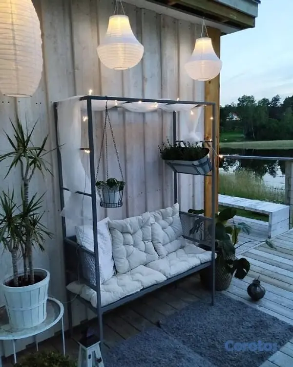 muebles y colchones - BANCO PARA BALCON O TERRAZA MULTIFUNCION 8