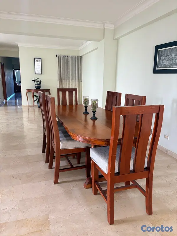 muebles y colchones - Comedor en Caoba de 6 sillas - precio de oportunidad - Negociable 6