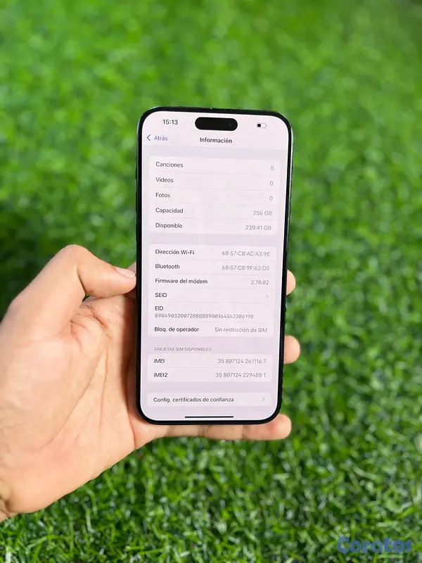 celulares y tabletas -  iPhone 15 Pro Max 256GB Factory 6