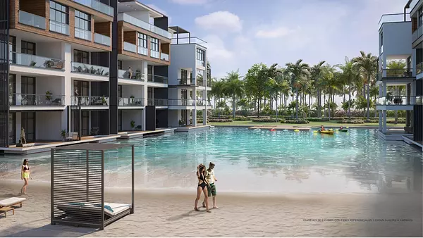 apartamentos - Apartamentos en Bávaro con playa privada y piscina tipo laguna 8