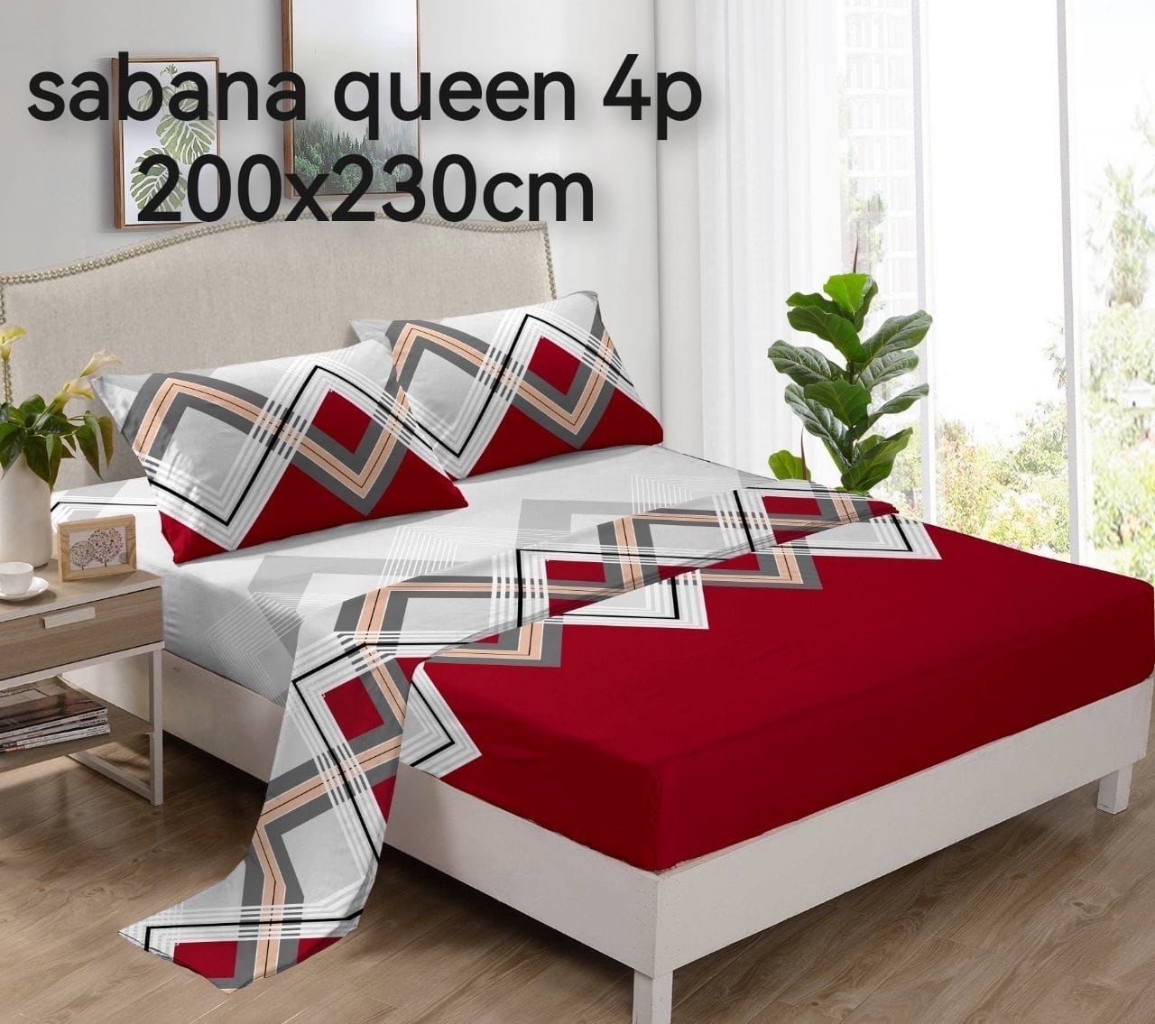 muebles y colchones - juego de sabana 4 piezas 
para cama de 60 
