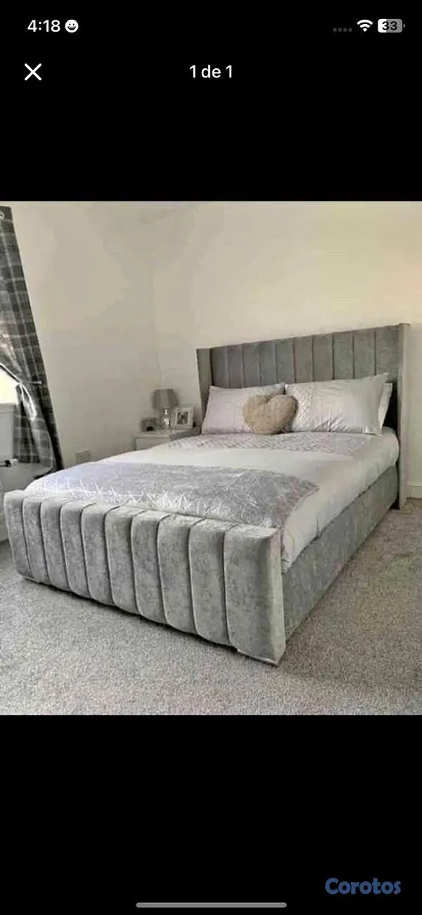 muebles y colchones - un especial de cama tapizada en un súper precio 🧸😍⏰ 14