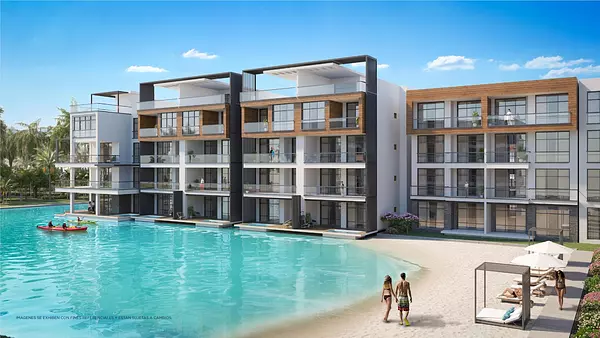 apartamentos - Apartamentos en Bávaro con playa privada y piscina tipo laguna 9