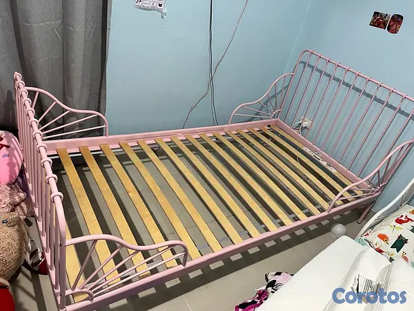 muebles - cama para niños de IKEA color rosa  6