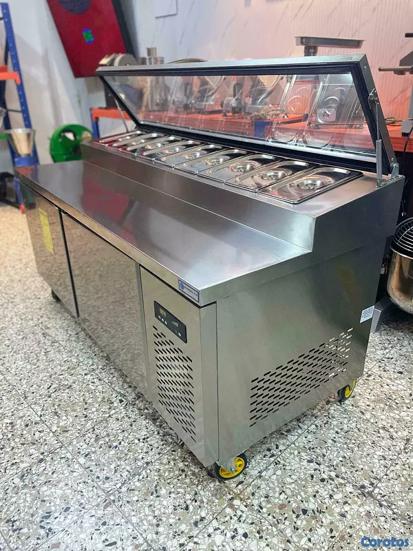 equipos profesionales - Mesa pantry para preparar pizza 2