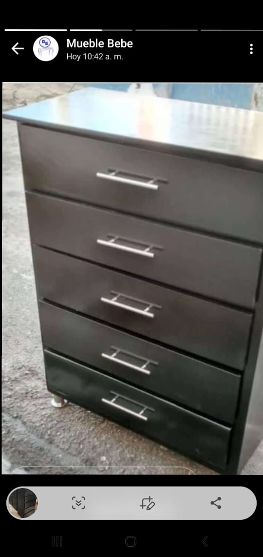 muebles y colchones - Biuro de cinco gavetas  0