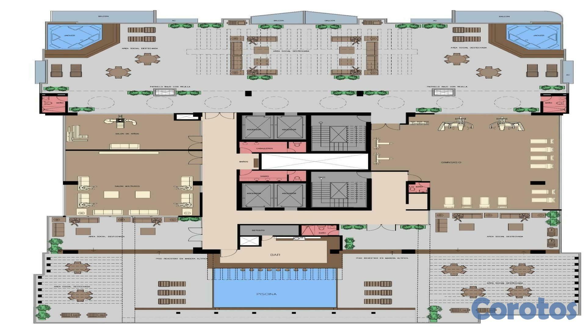apartamentos - Apartamentos de 2 habitaciones en Evaristo Morales 6