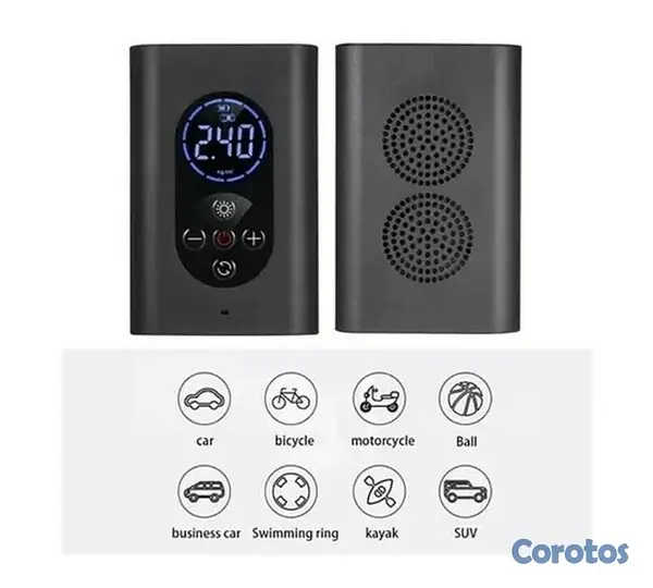 otros electronicos - BOMBA DE AIRE PORTATIL RECARGABLE M8 3