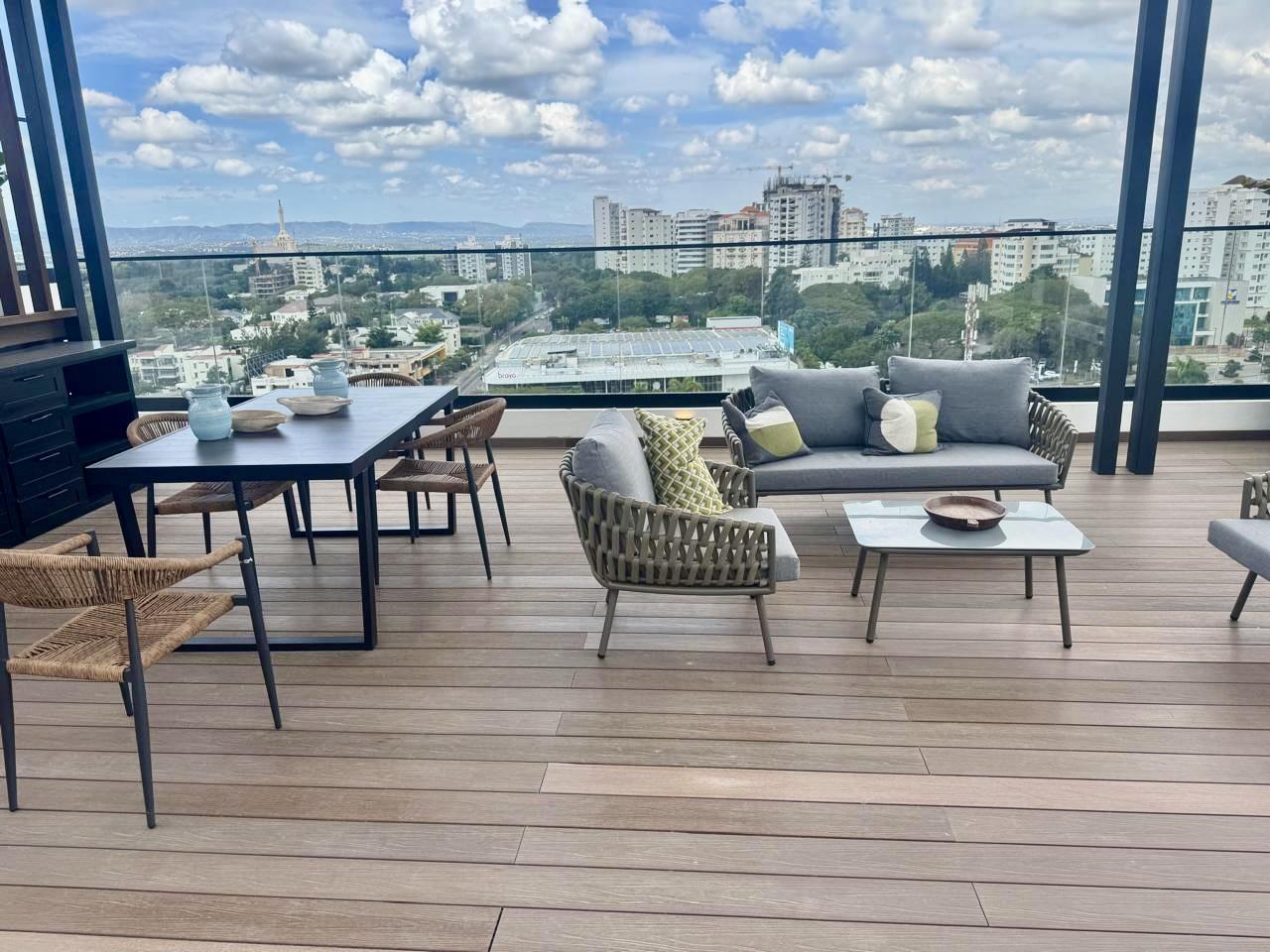 apartamentos - APARTAMENTO EN PISO ALTO CON LINEA BLANCA EN LA ESMERALDA SANTIAGO 8
