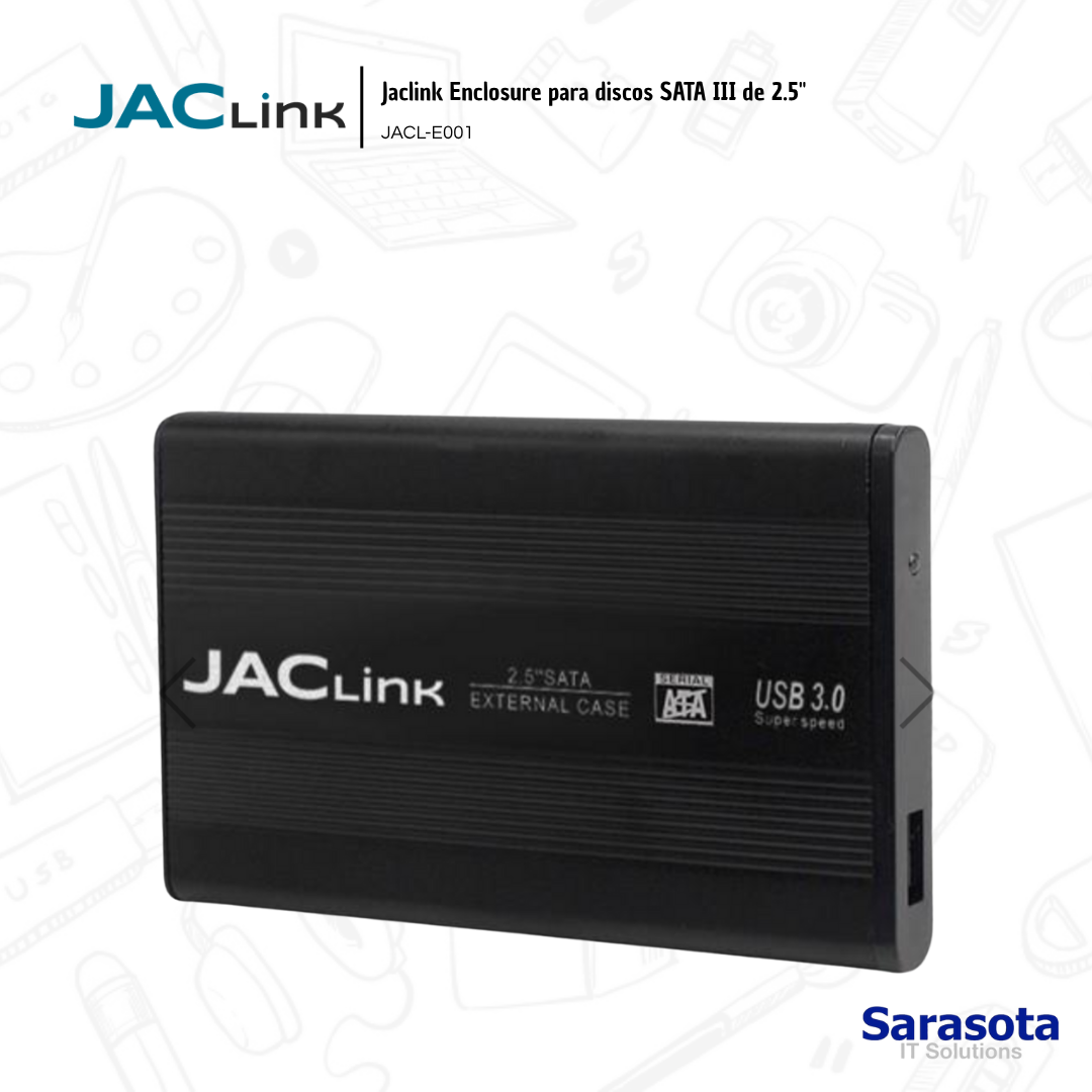 accesorios para electronica - Jaclink Enclosure para discos SATA III de 2,5 1