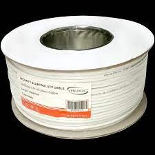 computadoras y laptops - Cable Venlogic 22/4, 0.5mm Copper Solido 500 Pies Blanco PVC
