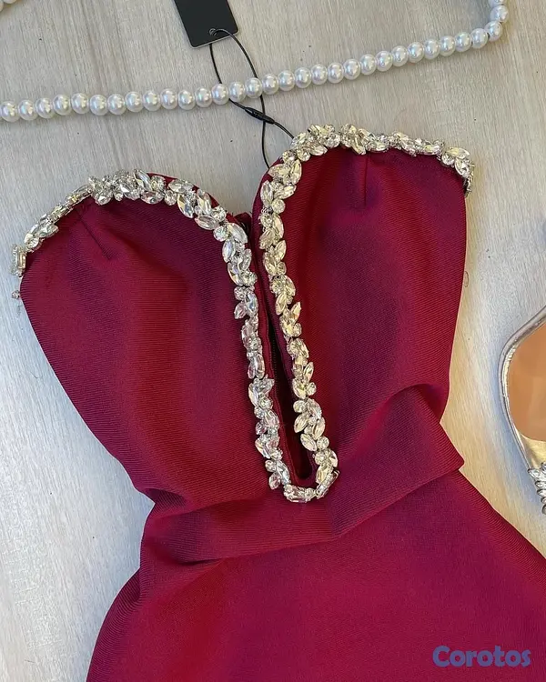 ropa para mujer - Vestido Rojo Elegante Fashion Nova  3