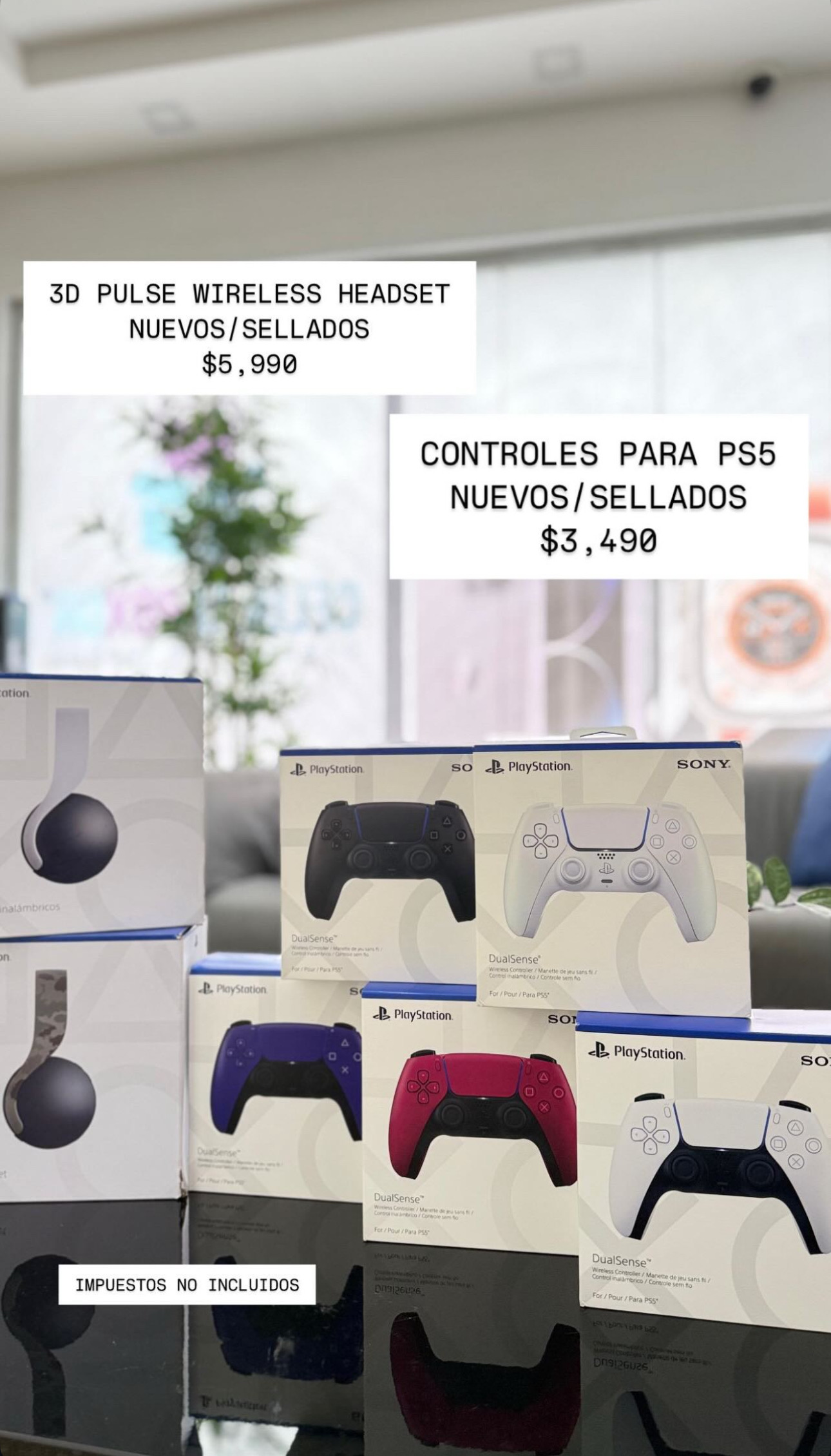 consolas y videojuegos - CONTROLES PARA PS5 / AUDÍFONOS 3D PULSE WIRELESS HEADSET