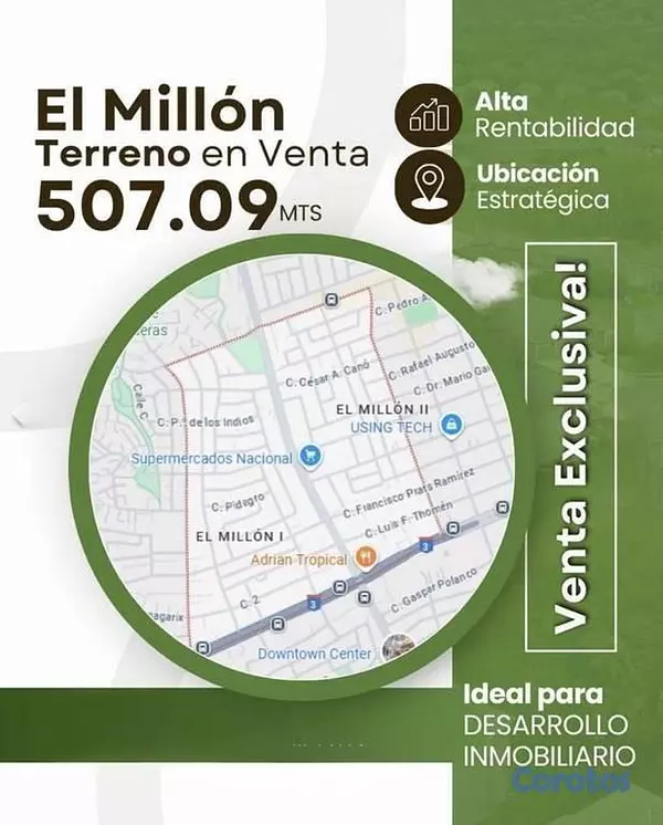 solares y terrenos - Vendo Terreno en El Millón 4