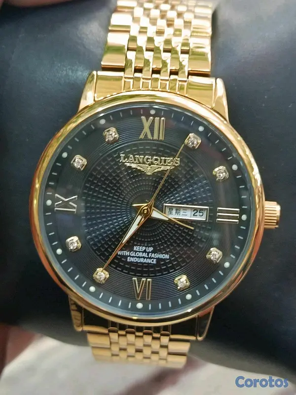joyas, relojes y accesorios - LANGQIES ( versión de la longine Suizo clásico acero inoxidable para caballeros  3