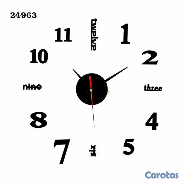 decoración y accesorios - RELOJ DECORATIVO 3D 2