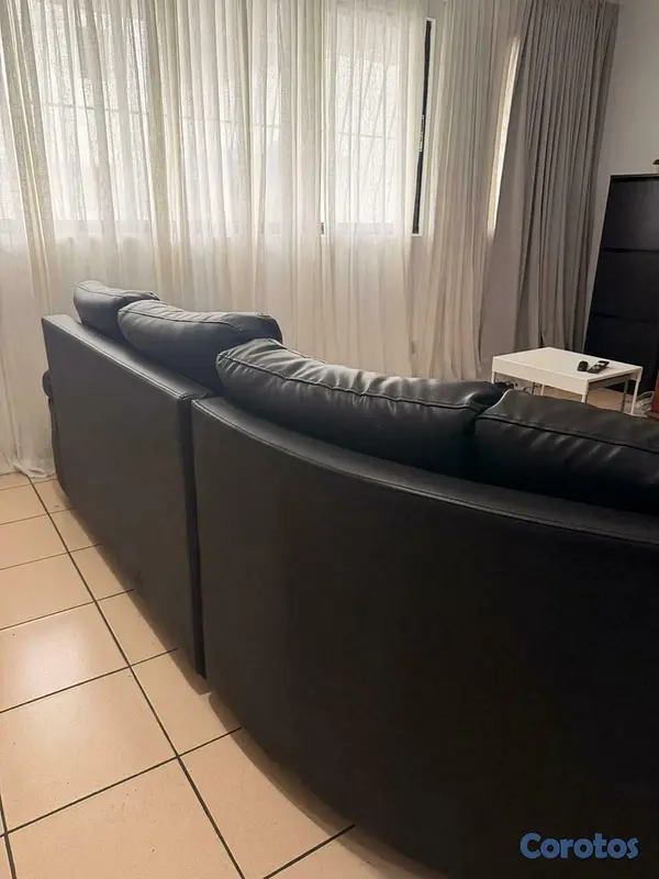 muebles y colchones - Mueble de sala negro 4–5 plazas en excelentes cond 2