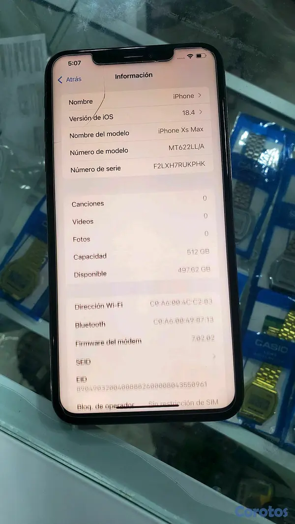 celulares y tabletas - Iphone Xs Max 512GB Factory 3