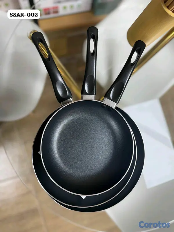 cocina - Set de sarten antiadherente de 3 piezas de la Marca princeware código: SSAR-002  2