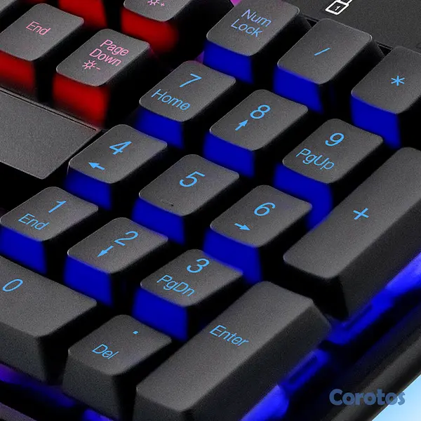 computadoras y laptops - TECLADO GAMER XTECH XTK-510E, USB, INGLES, MULTIMEDIA, LUZ DE FONDO 2