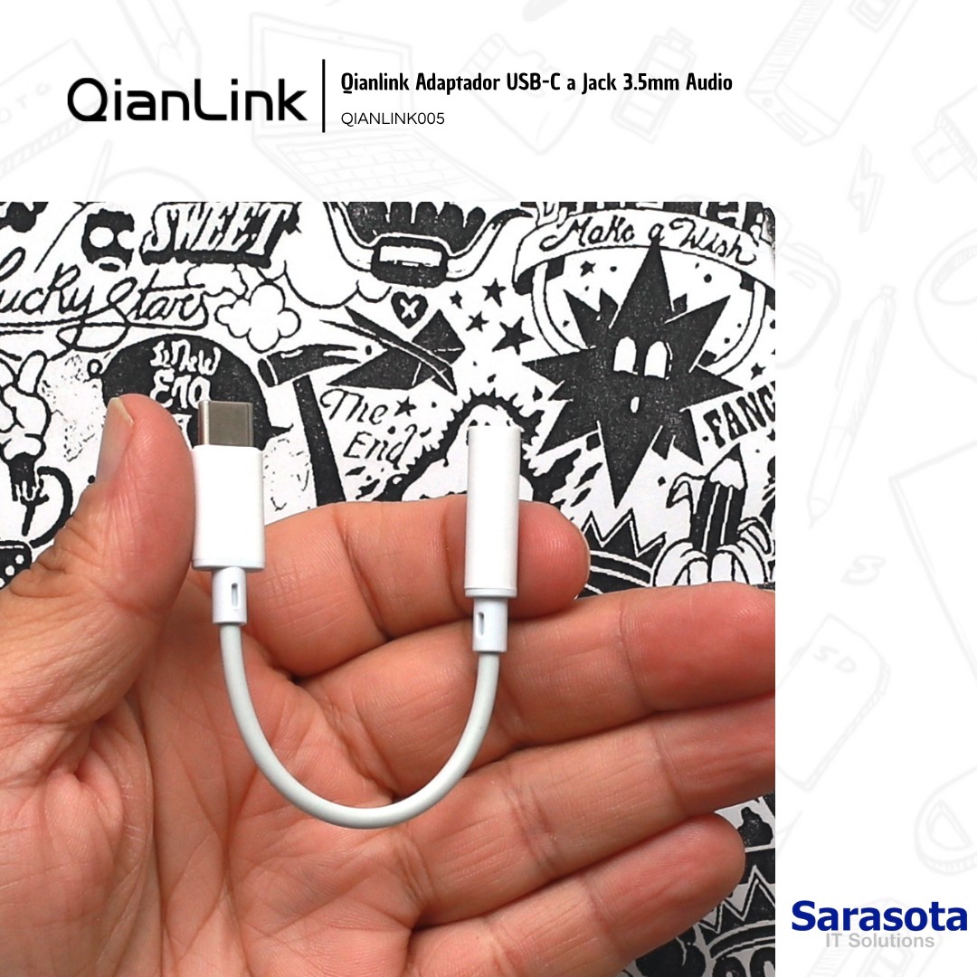 accesorios para electronica - Adaptador USB-C a Jack 3.5mm Audio Qianlink