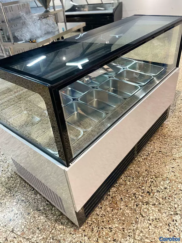 equipos profesionales - Vitrina fria freezer exhibidor para helado duro 9