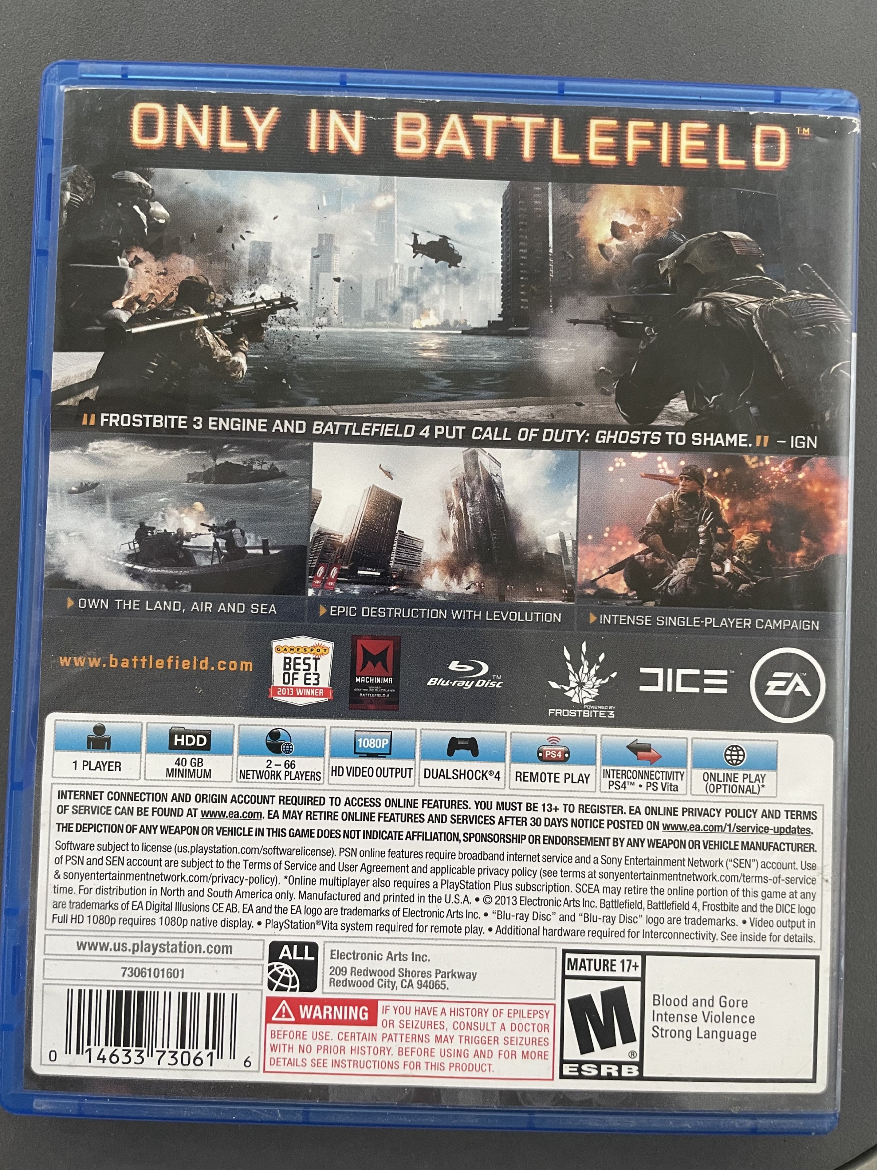 consolas y videojuegos - Battlefield 4 / PS4 1