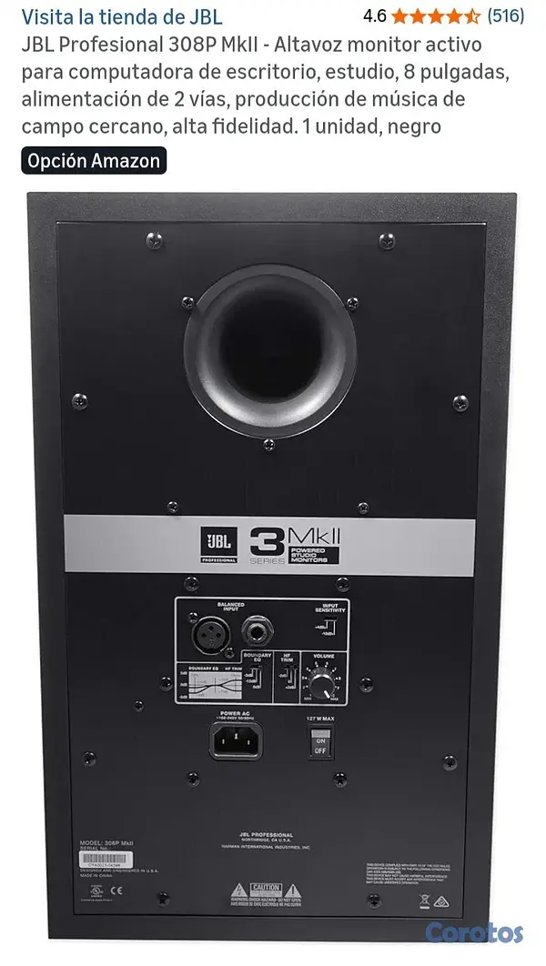 camaras y audio - JBL Profesional 308P MkII  9