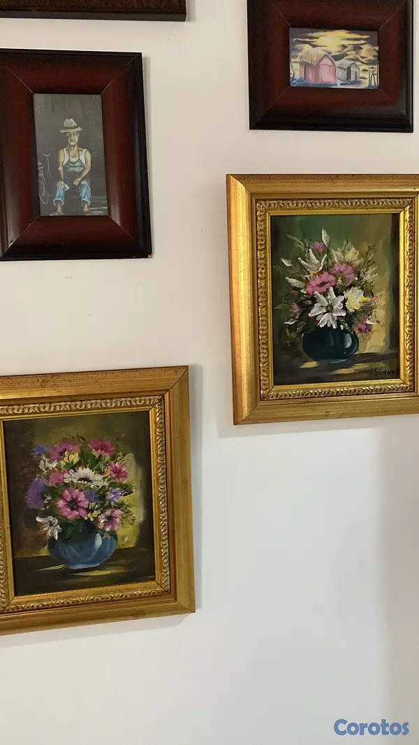 decoración y accesorios - cuadros antiguos arte en óleo  2