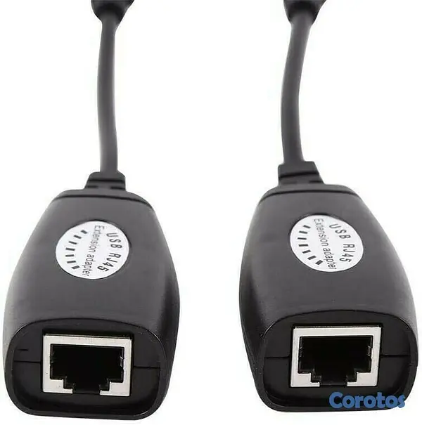 accesorios para electronica - Adaptador de extensión USB 2.0 a RJ45 maximo 150FT largo. 3
