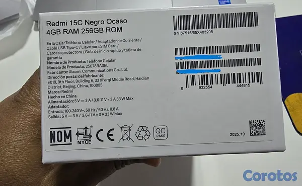 celulares y tabletas - **Vendo celular REDMI 15C 8 GB de Ram 256  almacen 2