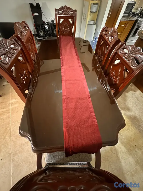 muebles y colchones - Se vende comedor de 6 sillas.  4