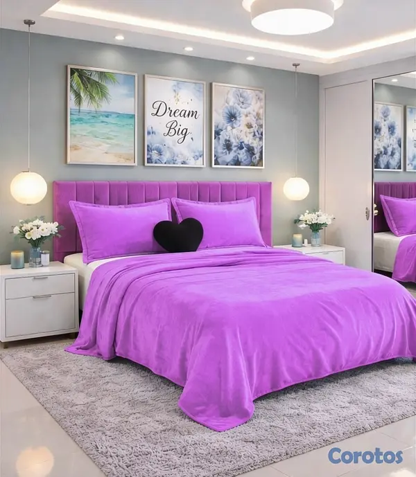 muebles y colchones - juego de frisas suave para cama de 60 
 9